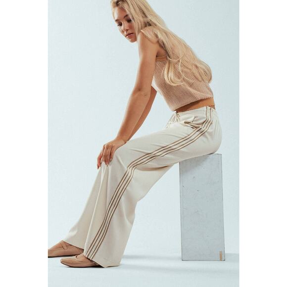Urban Daizy Wide Leg Drawstring Stripe Lounge Pants - Picture 5 of 6